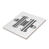 JIGSAW PUZZLE PIECE BAR CODE-Muster Fliese (Seite)