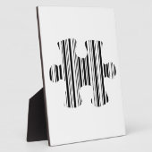 JIGSAW PUZZLE PIECE BAR CODE-Muster Fotoplatte (Seite)