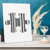 JIGSAW PUZZLE PIECE BAR CODE-Muster Fotoplatte (Seite)