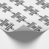 JIGSAW PUZZLE PIECE BAR CODE-Muster Geschenkpapier (Ecke)