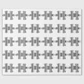 JIGSAW PUZZLE PIECE BAR CODE-Muster Geschenkpapier (Flach)