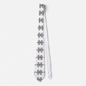 JIGSAW PUZZLE PIECE BAR CODE-Muster Krawatte (Vorderseite)
