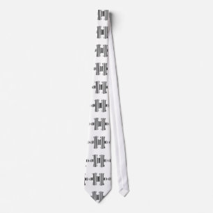 JIGSAW PUZZLE PIECE BAR CODE-Muster Krawatte