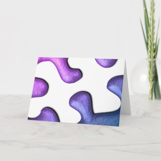 Jigsaw Puzzle Piece Grußkarte Karte (Vorderseite)