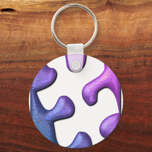 Jigsaw Puzzle Piece Schlüsselanhänger (Vorderseite)
