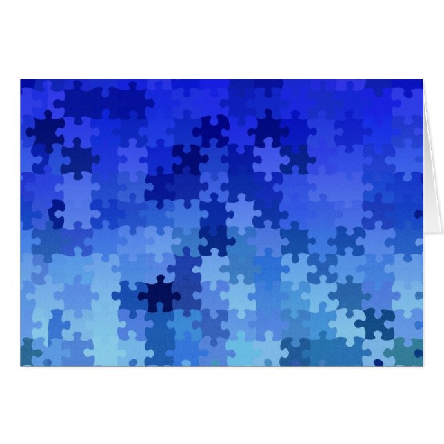 Jigsaw Puzzle Pieces Design (Vorderseite (Horizontal))