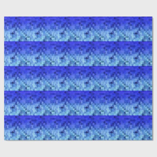 Jigsaw Puzzle Pieces Design Geschenkpapier (Flach)