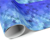 Jigsaw Puzzle Pieces Design Geschenkpapier (Rolleneckpunkt)
