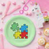 Jigsaw Puzzle Pieces Design Paper Teller (Party)