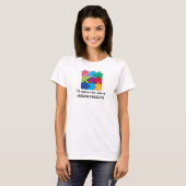 Jigsaw Puzzle Pieces Design T - Shirt Tee Shirt (Vorne ganz)
