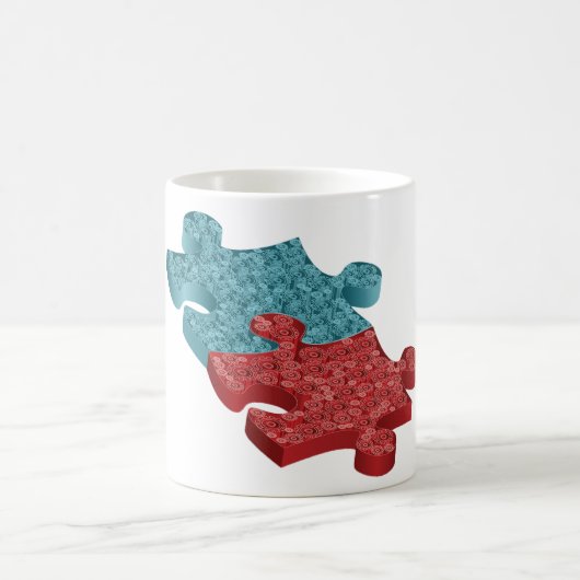 Jigsaw Puzzle Pieces Kaffeetasse (Mittel)