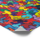 Jigsaw Puzzle Pieces Poster (Ecke)