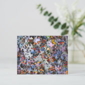 Jigsaw Puzzle Pieces Postkarte (Stehend Vorderseite)