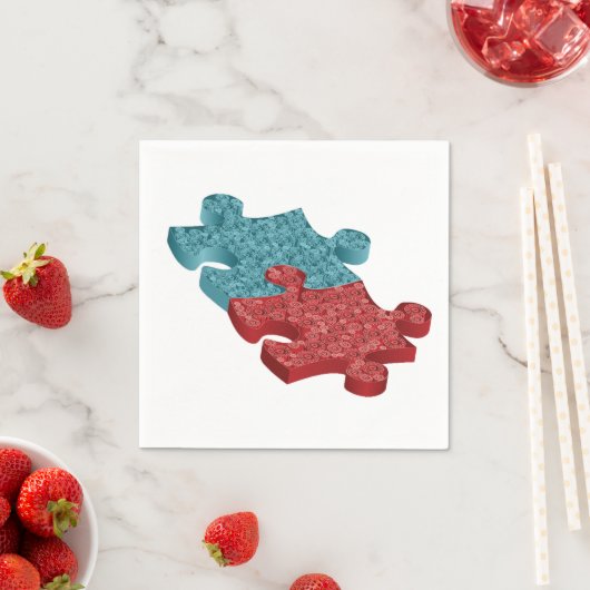 Jigsaw Puzzle Pieces Serviette (Beispiel)