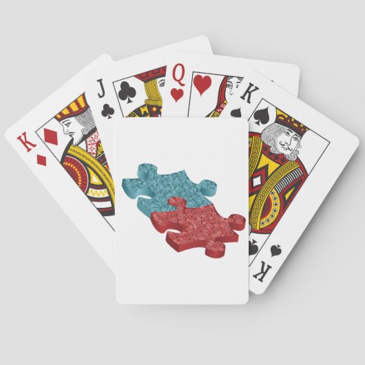 Jigsaw Puzzle Pieces Spielkarten (Rückseite)