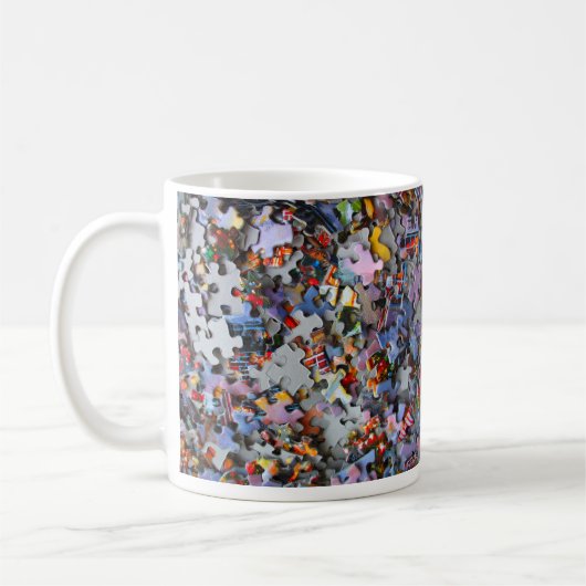 Jigsaw Puzzle Pieces Tasse (Links)