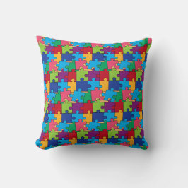 Jigsaw Puzzle Pieces Throw Kissen
