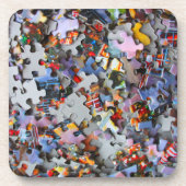 Jigsaw Puzzle Pieces Untersetzer (Vorderseite)
