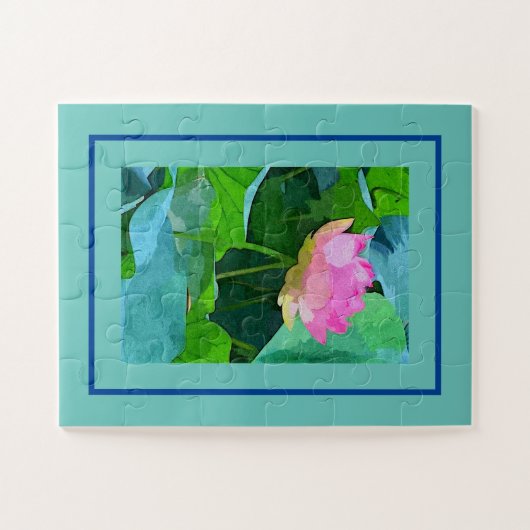 Jigsaw Puzzle Pink Lotus (Horizontal)