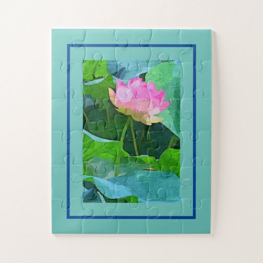 Jigsaw Puzzle Pink Lotus (Vertikal)
