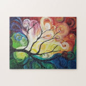 Jigsaw Puzzle Rainbow Tree von JP Denyer (Horizontal)