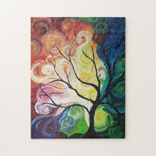 Jigsaw Puzzle Rainbow Tree von JP Denyer