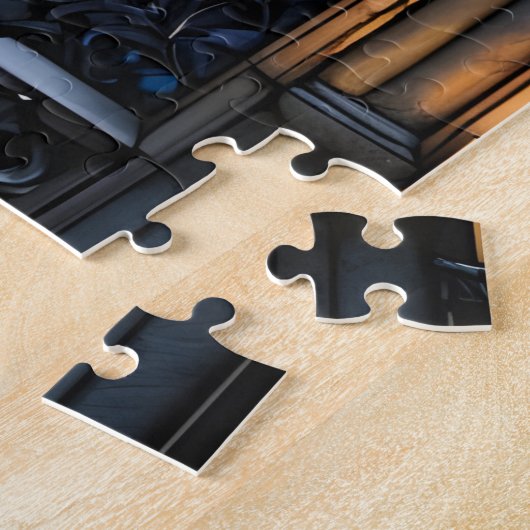 Jigsaw Puzzle, Raven Gothic Archway, Halloween Puzzle (Seite)