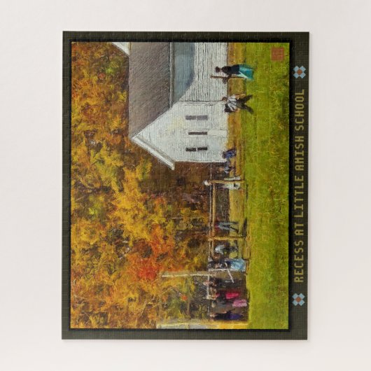Jigsaw Puzzle Recess in Little Amish School (Vertikal)