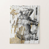 Jigsaw Puzzle Rhinoceros (Vertikal)