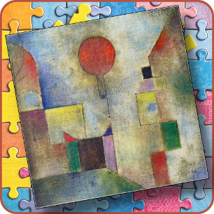 JIGSAW-PUZZLE - "Roter Ballon" -Paul Klee Kunst 20 Puzzle