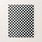 Jigsaw Puzzle, Schwarz-Weiß-Karo Puzzle (Vertikal)