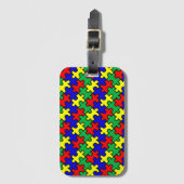 Jigsaw Puzzle Seamless Pattern-22675 Gepäckanhänger (Vorderseite Vertikal)