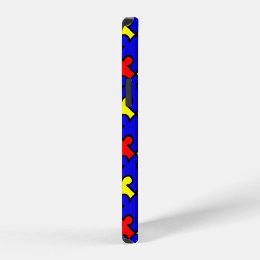 Jigsaw Puzzle Seamless Pattern-22675 iPhone Hülle (Rechte Seite)