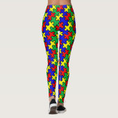 Jigsaw Puzzle Seamless Pattern-22675 Leggings (Rückseite)