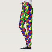 Jigsaw Puzzle Seamless Pattern-22675 Leggings (Links)