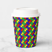 Jigsaw Puzzle Seamless Pattern-22675 Pappbecher (Links)