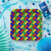 Jigsaw Puzzle Seamless Pattern-22675 Pappteller (Party)