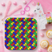 Jigsaw Puzzle Seamless Pattern-22675 Pappteller (Party)