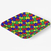 Jigsaw Puzzle Seamless Pattern-22675 Pappteller (Gewinkelt)