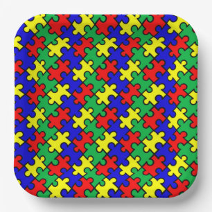 Jigsaw Puzzle Seamless Pattern-22675 Pappteller