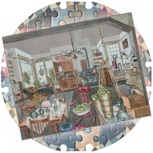 JIGSAW PUZZLE - Semi-Rural Kitchen & Dining Room