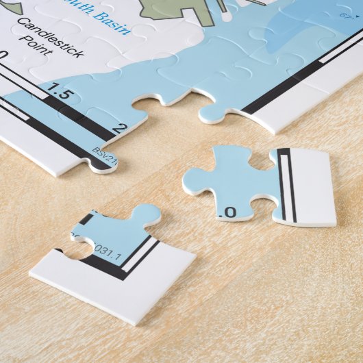 Jigsaw Puzzle SF Topo und Bathymetry Puzzle (Seite)