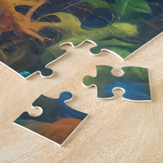 Jigsaw Puzzle T-Rex Dinosaur Moderne Tierkunst (Seite)