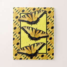 Jigsaw Puzzle Tiger Frack Schmetterlinge