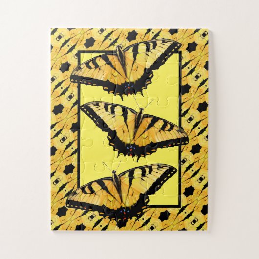 Jigsaw Puzzle Tiger Frack Schmetterlinge (Vertikal)
