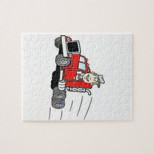Jigsaw Puzzle Truck Driver (Horizontal)