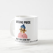 Jigsaw Puzzle vermisste Person Spaß und Spiele Kaffeetasse (Vorderseite Links)
