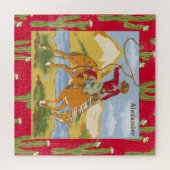 Jigsaw Puzzle Vintager Western Cowboy Wild West (Horizontal)