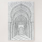 Jigsaw Puzzle von der Hand Gezeichnet Marokko (Vertikal)