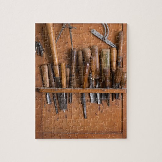Jigsaw Puzzle Werkzeugseilrahmen für Holzbearbeitu (Vertikal)